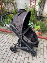 Carucior BEBE (2 in1) + SCAUN de masa bebelus ( se vand impreuna)