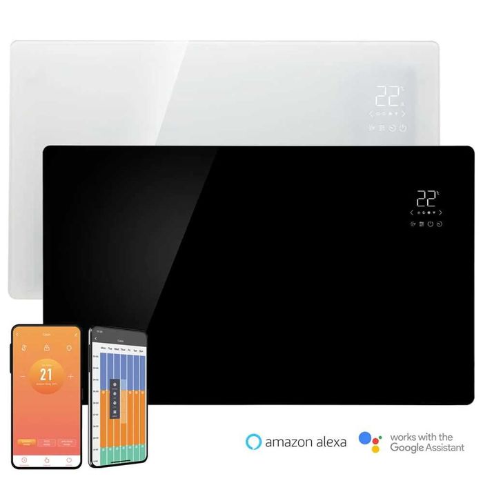 Нов. wifi  конвектор стъклен solaire vitra