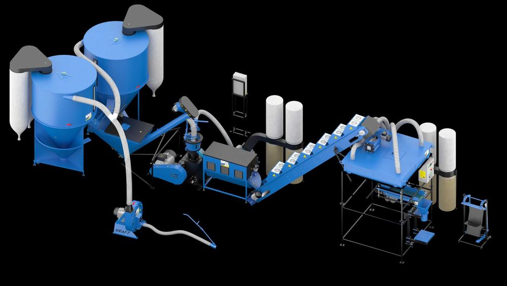 Linie de granulare furaje 1400 kg/ora