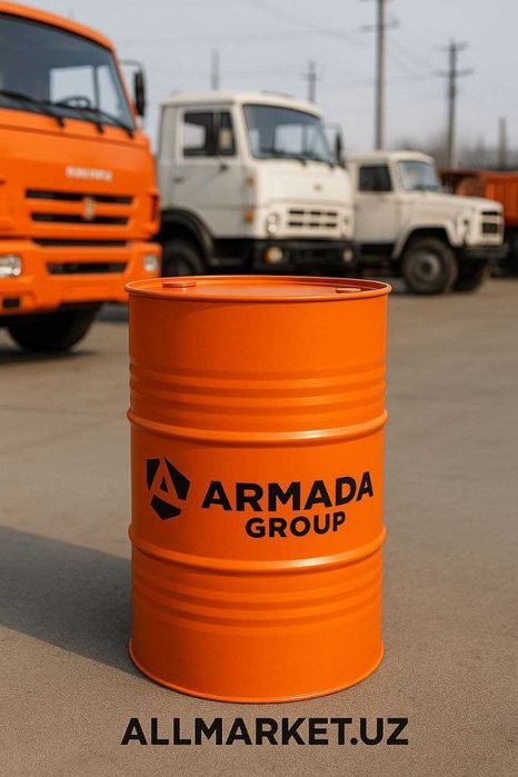 Дизельное моторное масло Армада Дизель CF-4 SAE 50 205 л + насос