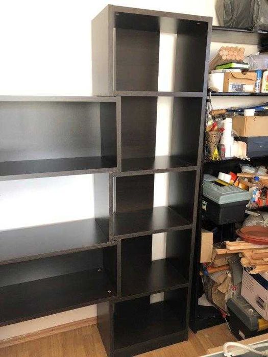 Biblioteca living extensibila / rafturi modulare - 4 module - PAL 22mm