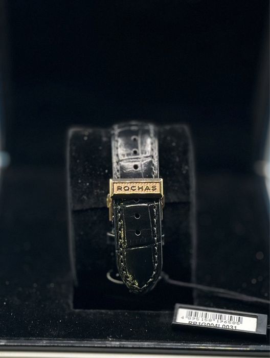 НОВ!!! Мъжки часовник с кожена каишка ROCHAS PARIS