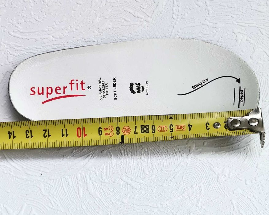 Pantofi ghete băieți Superfit măr 22 int.13.5cm piele  gri ca NOI