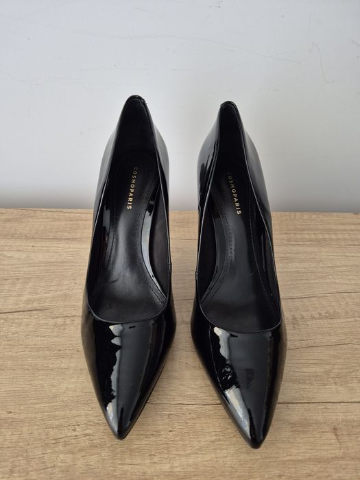 Pantofi piele naturală lăcuită Cosmoparis 39