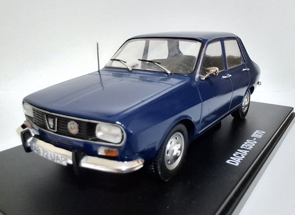 Macheta dacia 1300 bleu 68 scara 1:24 hachette modificata