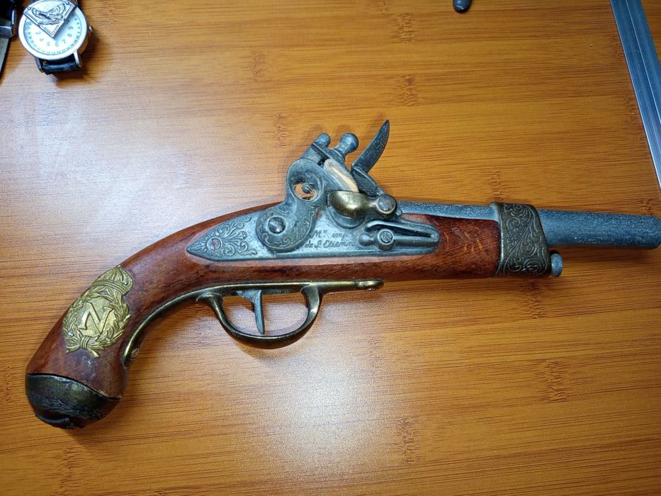 Pistol/flinta veche, cavaleria franceza, Napoleon Bonaparte