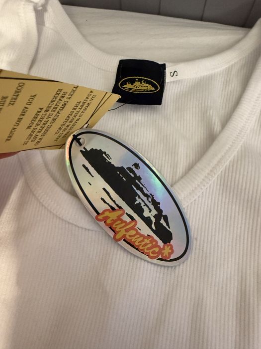 maieu cortiez, marimea S, full white, nou-nout