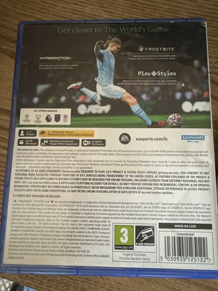 Обменяю либо продам диск FC 2024 на PS5