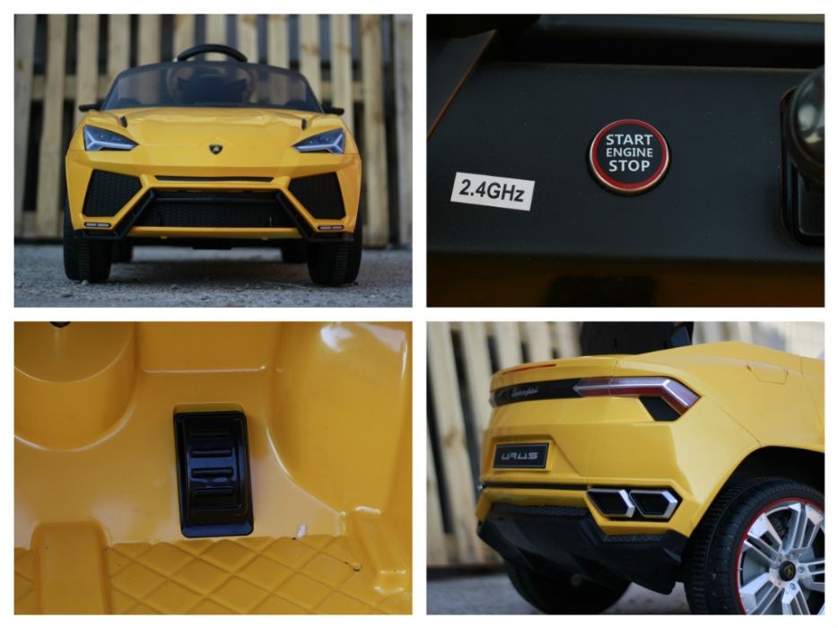 Masinuta electrica pentru copii Lamborghini Urus 2x 25W 12V #Galben