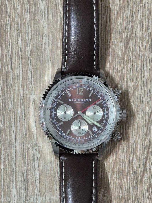 Stuhrling Monaco 669 Quartz 42mm Chronograph