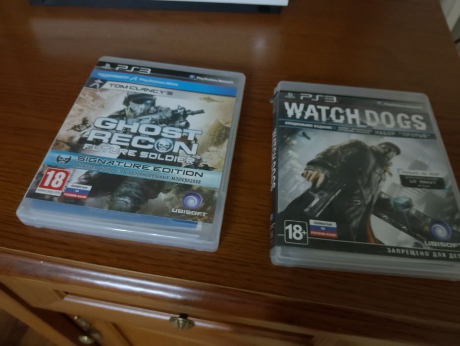 продам watch dogs 1 и ghost recon future soldier playstation 3