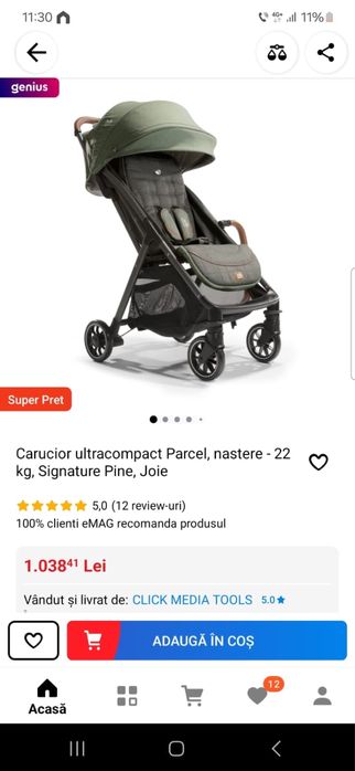 Vand carucior Joie aproape nou