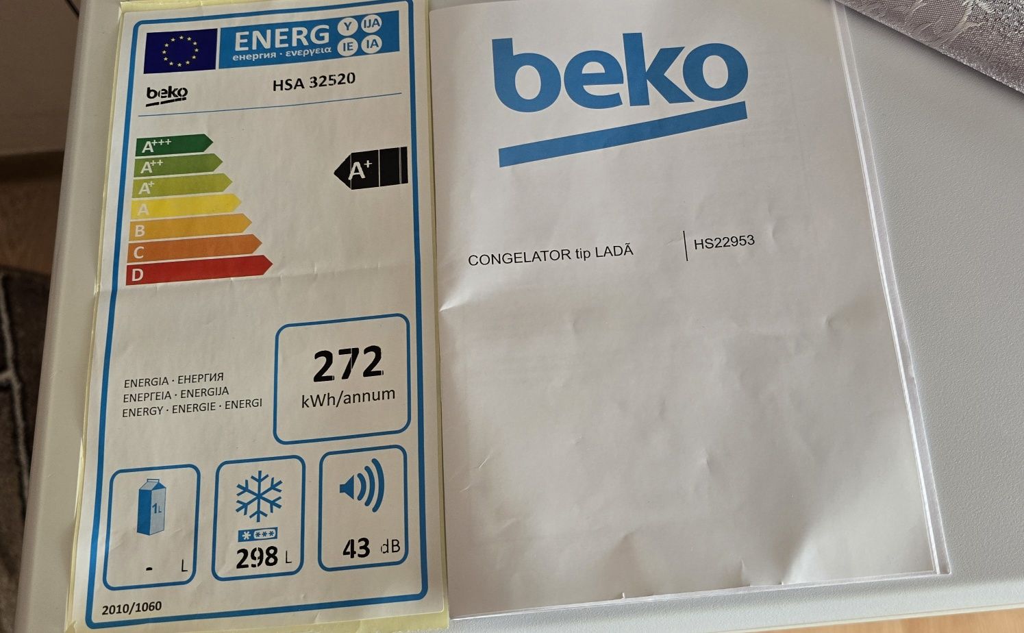 Vând ladă frigorifică Beko