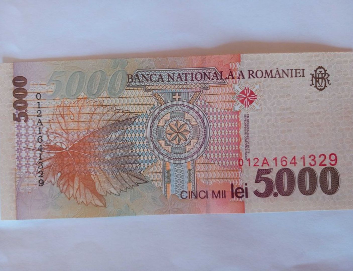 Vând bancnote 5000 lei 1998 Lucian Blaga