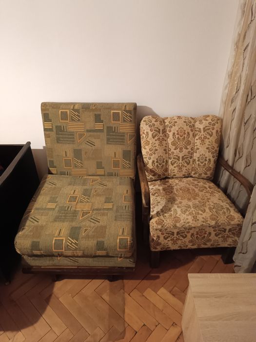 Fotoliu pat si fotoliu fix.