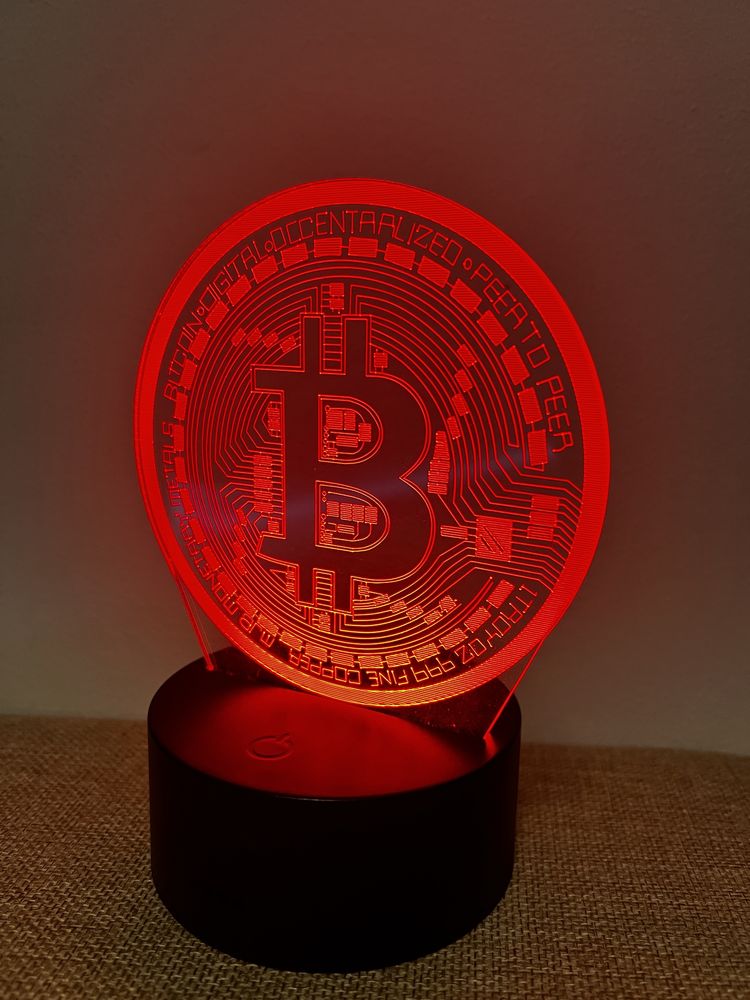 Lampa LED Bitcoin Night light