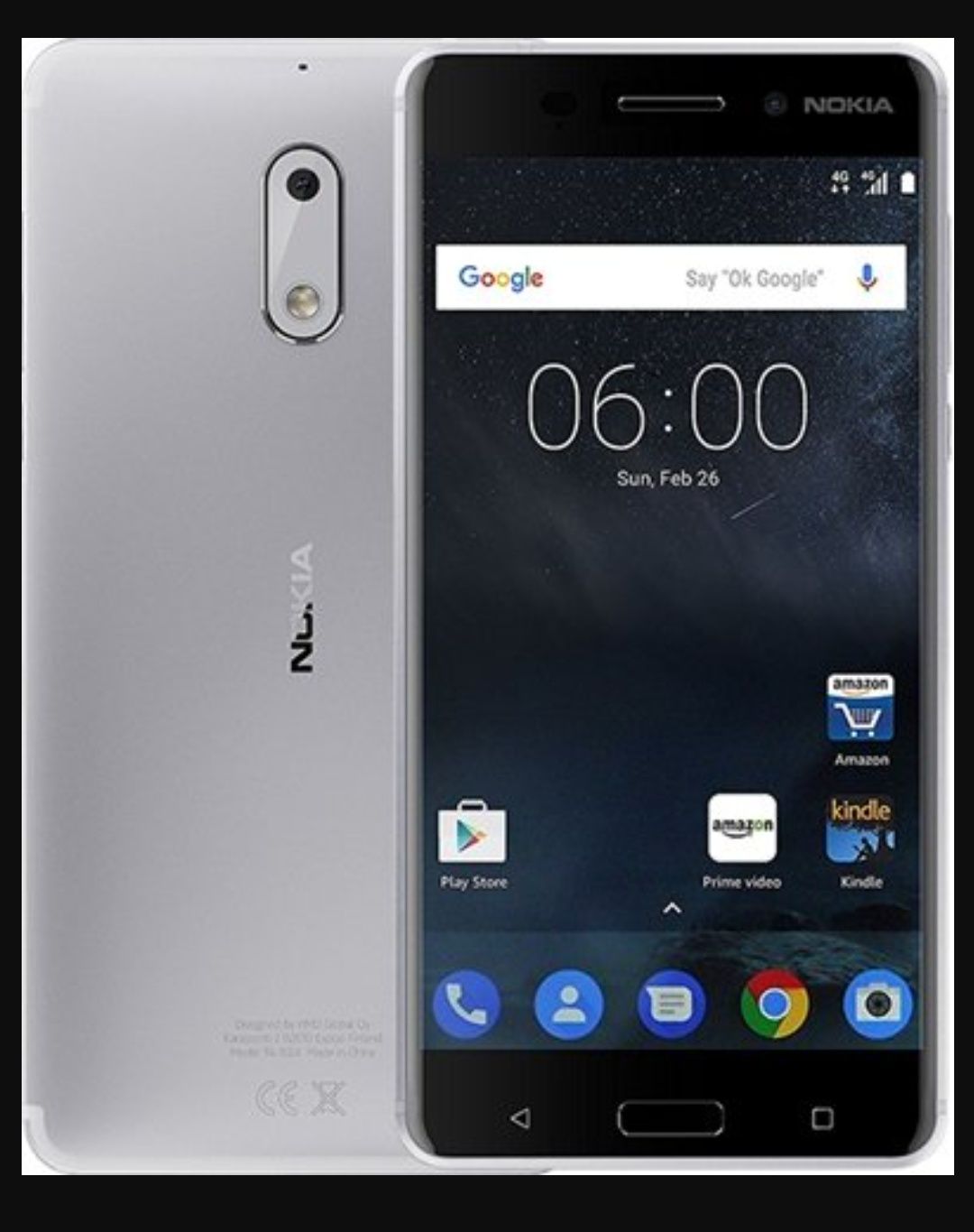 Nokia 6 32GB 3RAM Мобилен телефон (GSM)5.5 inch чисто нов 3000mAh