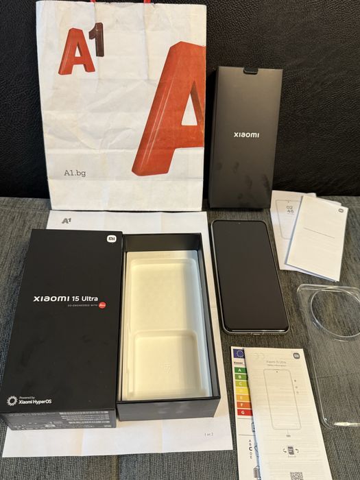 КАТО НОВ 512GB Xiaomi 15 Ultra 5G A1 Гаранция 2027 Silver