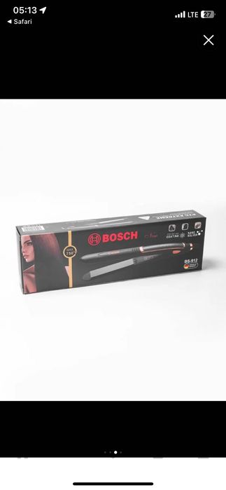 BOSCH soch tekislaydigan dazmol LCD displeyli