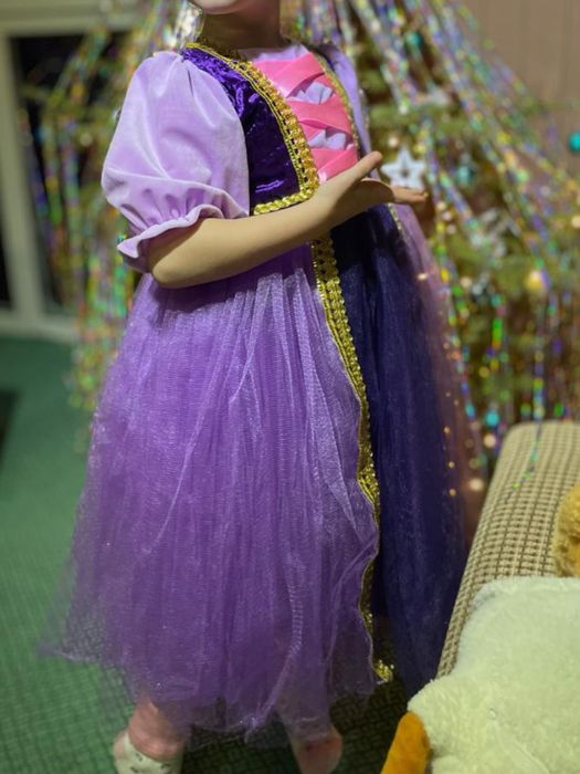 Новогодний костюм.Платье Рапунцель.