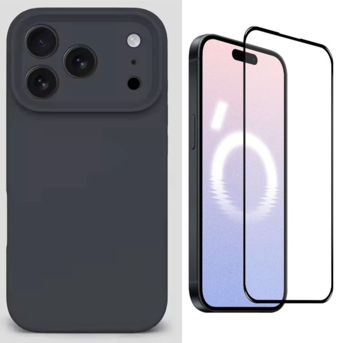 Husa Softin Case + Folie Sticla 6D Clara Iphone 17 PRO 17 MAX 17 AIR