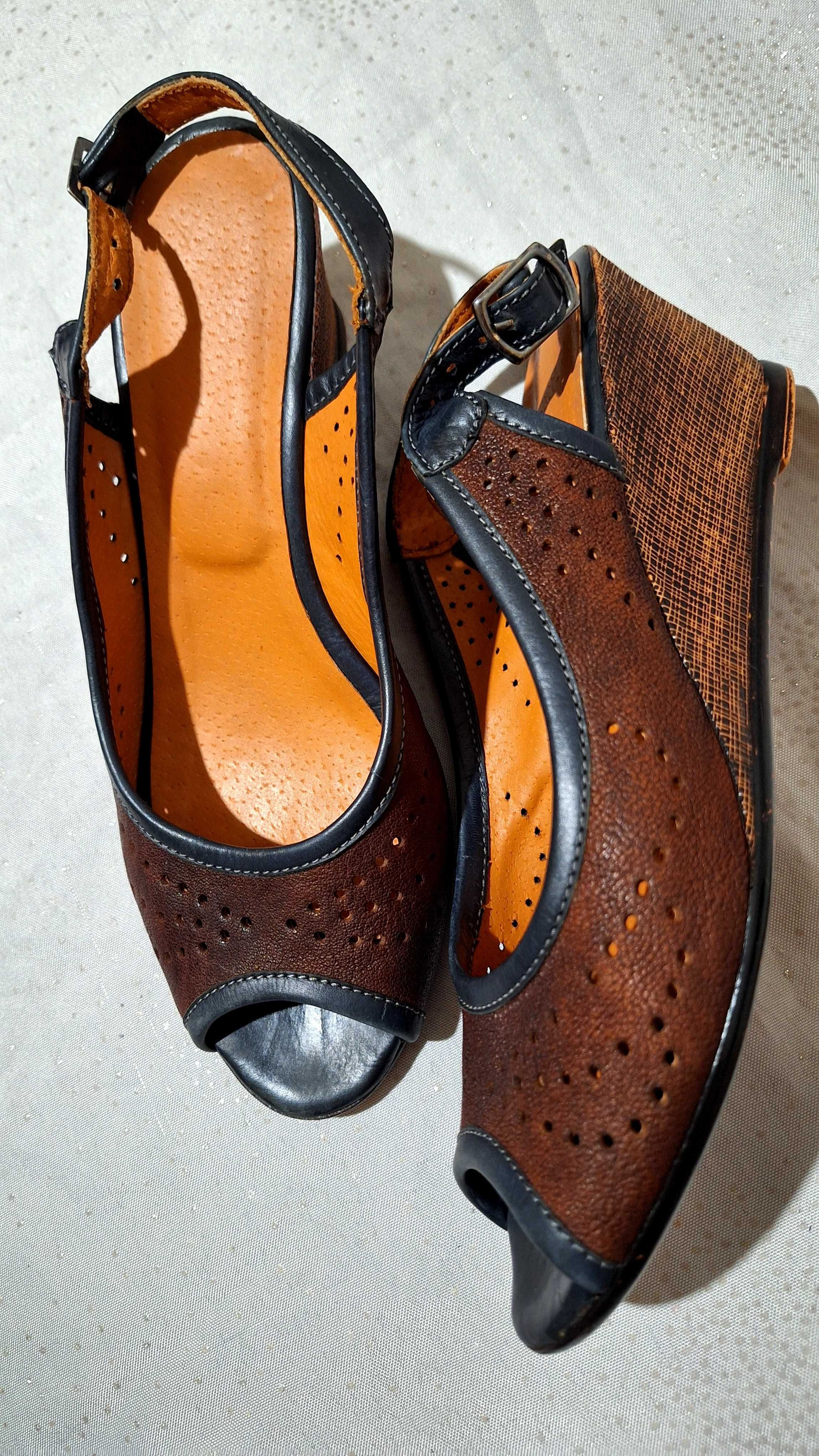 Дамски сандали - естествена кожа