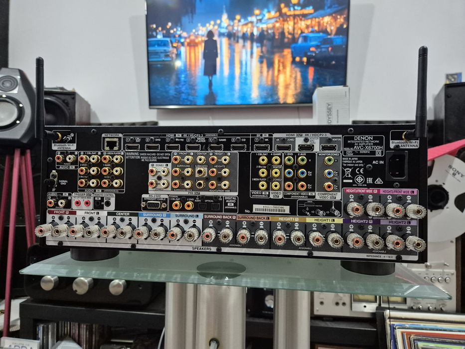 Denon AVC X6700H Receiver High End EArc Dolby Atmos Blietooth Wifi