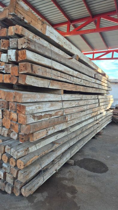 115 годишни греди от червен бор, 15х15см, 8м дължина