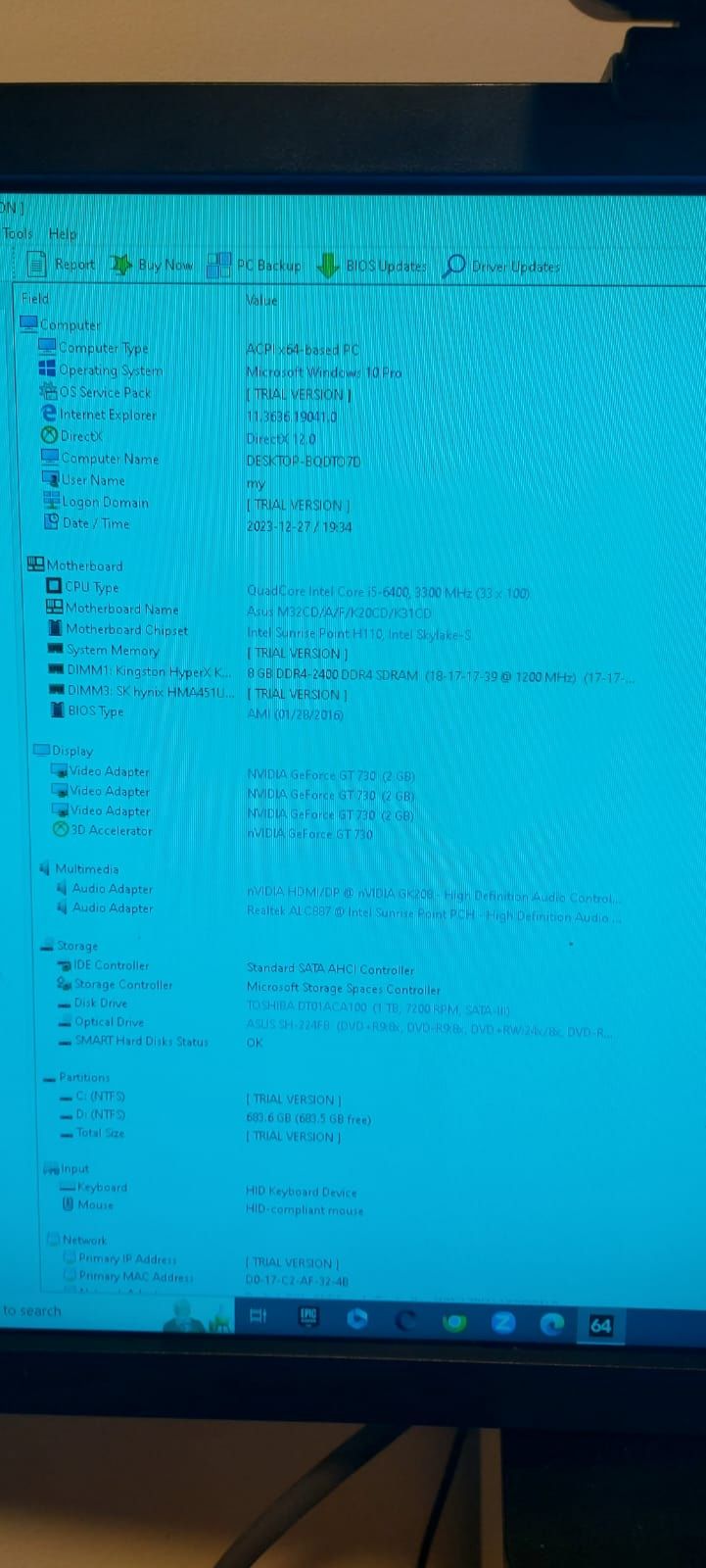 Sistem Gaming  ASUS_I5 gen 7 a_NVIDIA