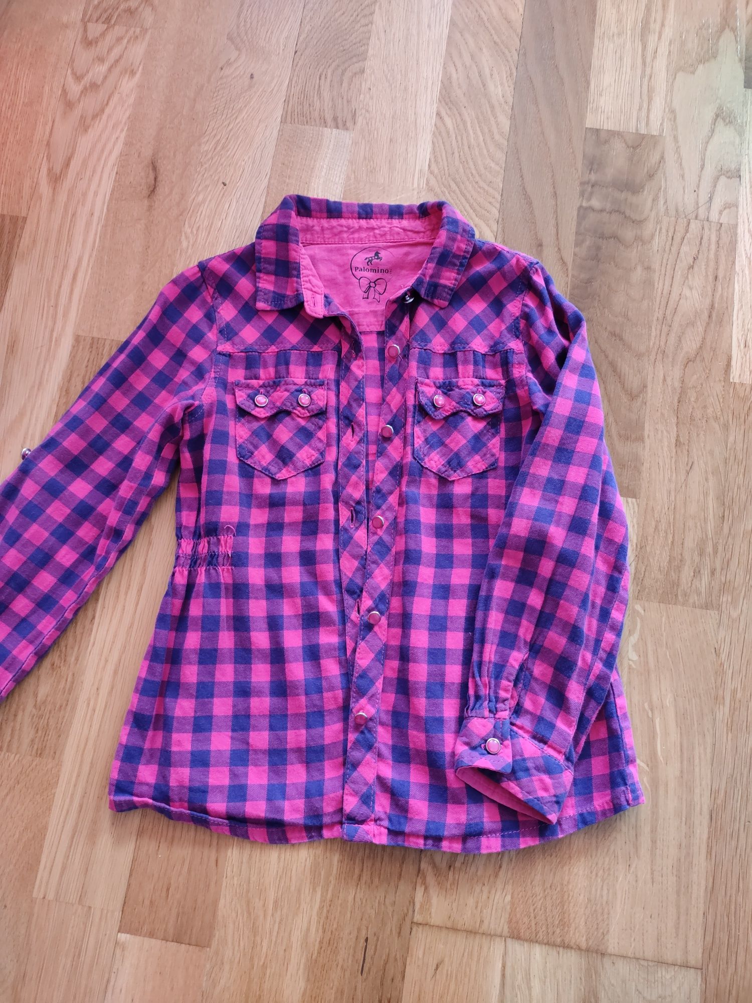 памучна розова риза за дете 4 -5 г, размер 116