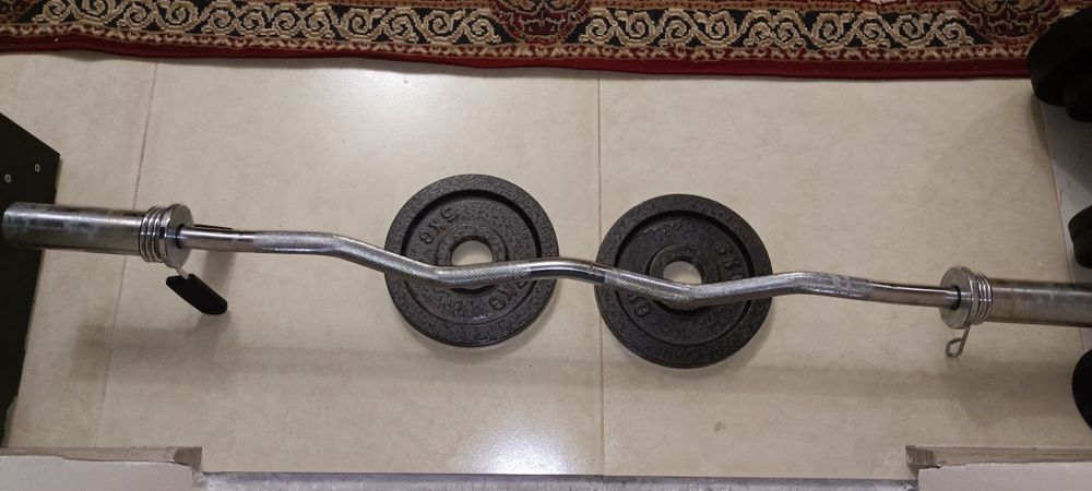 Олимпийская штанга кривой гриф