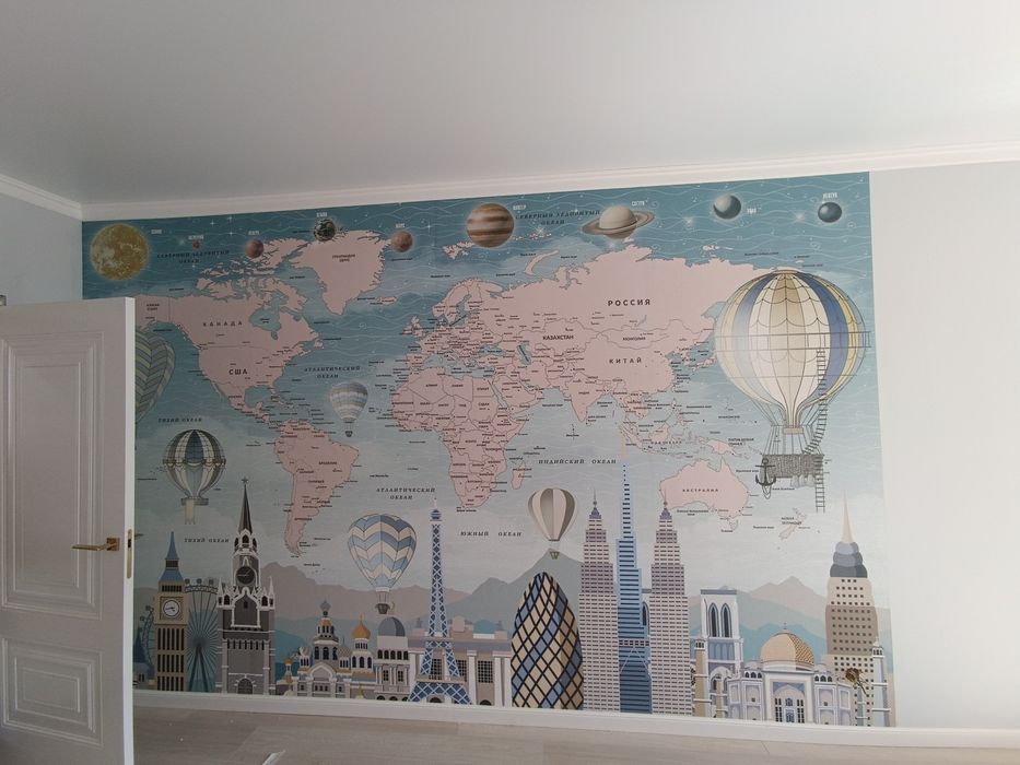 Поклейка обоев мастер профессионал гарантия качество