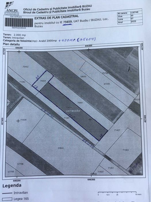 Teren 2400mp pe Str Dorobanti ,podul Vadu Pasii
