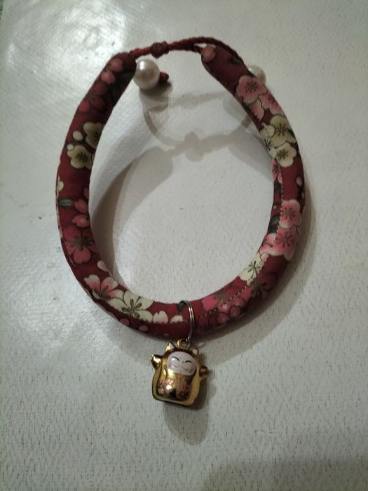 Продам ошейник-колокольчик в японском стиле.