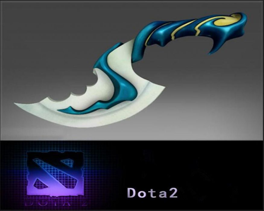 DOTA BLINK DAGGER Нож Кама Оръжие Острие Ключодържател Игра Game Knife