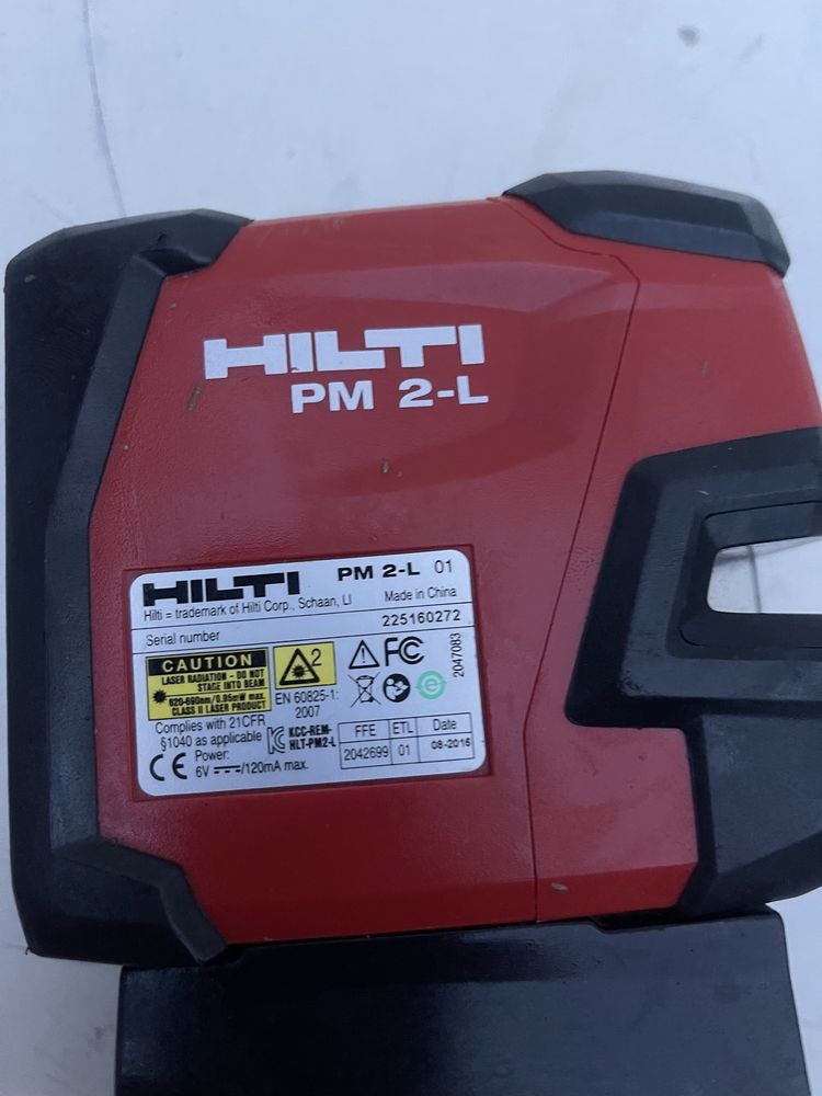 Hilti pm 2L laser orizontal vertical trasat aliniat bosch