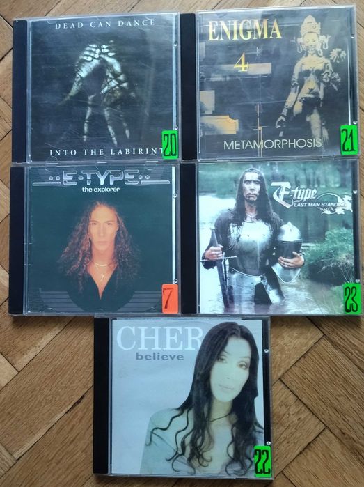 Cher/ Enigma /Dead Can Dance / Blackmore’s Night /Enya/Roxette