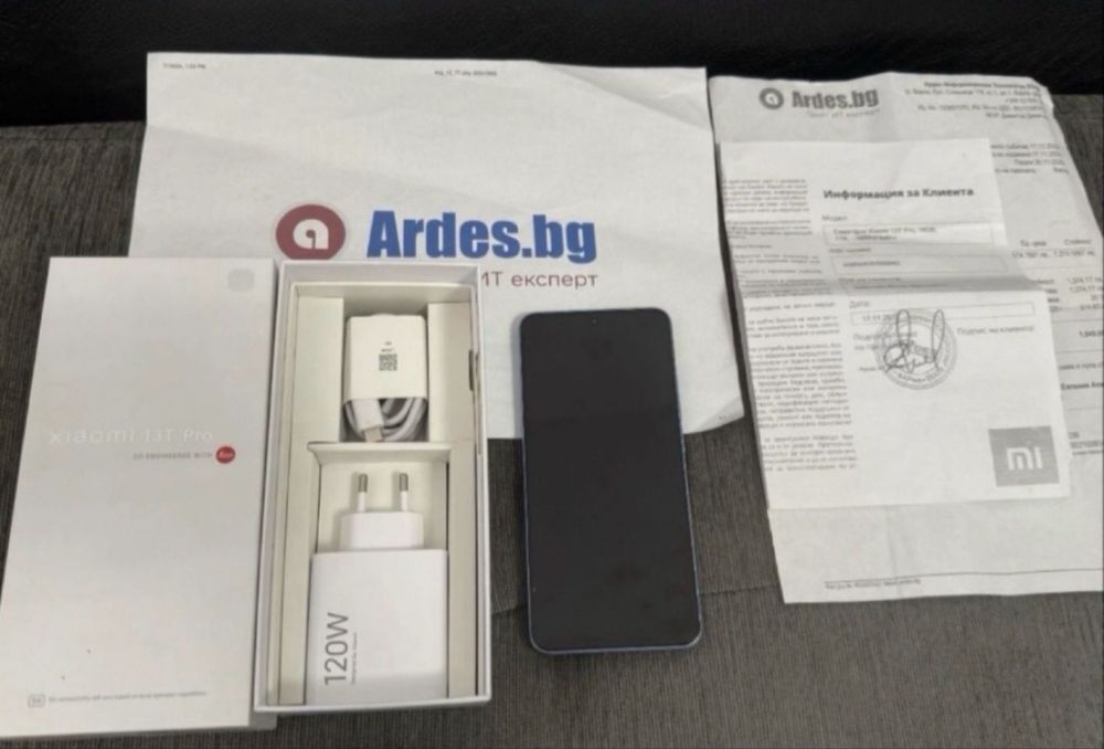 КАТО НОВ 1TB Xiaomi 13T Pro Гаранция от Ardes до 2025 г. Blue / Син