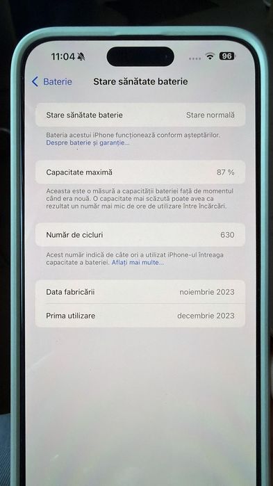 iPhone 15 Pro Max, Alb