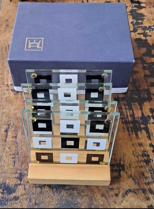 подложки за чаши стъкло Хенкелс Henkels с дървена поставка Германия