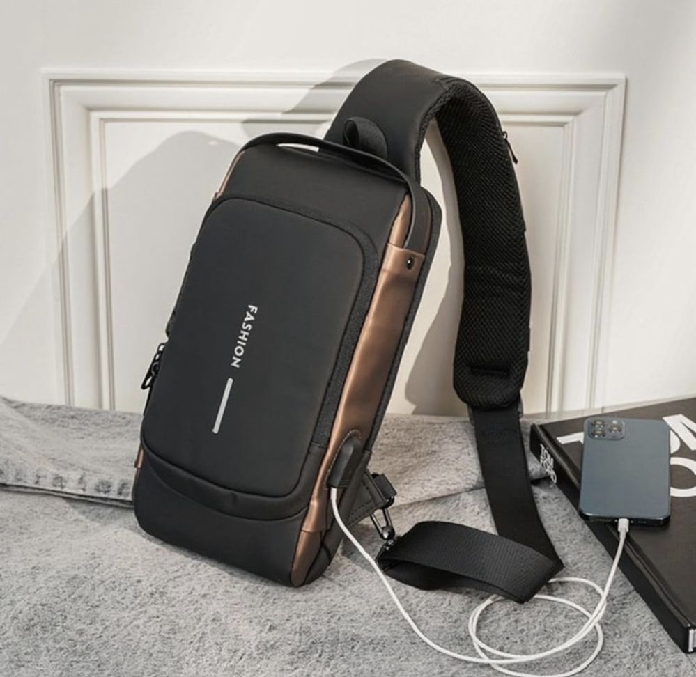 Мъжка чанта за мотор непромокаема многофункционална USB слот за GSM