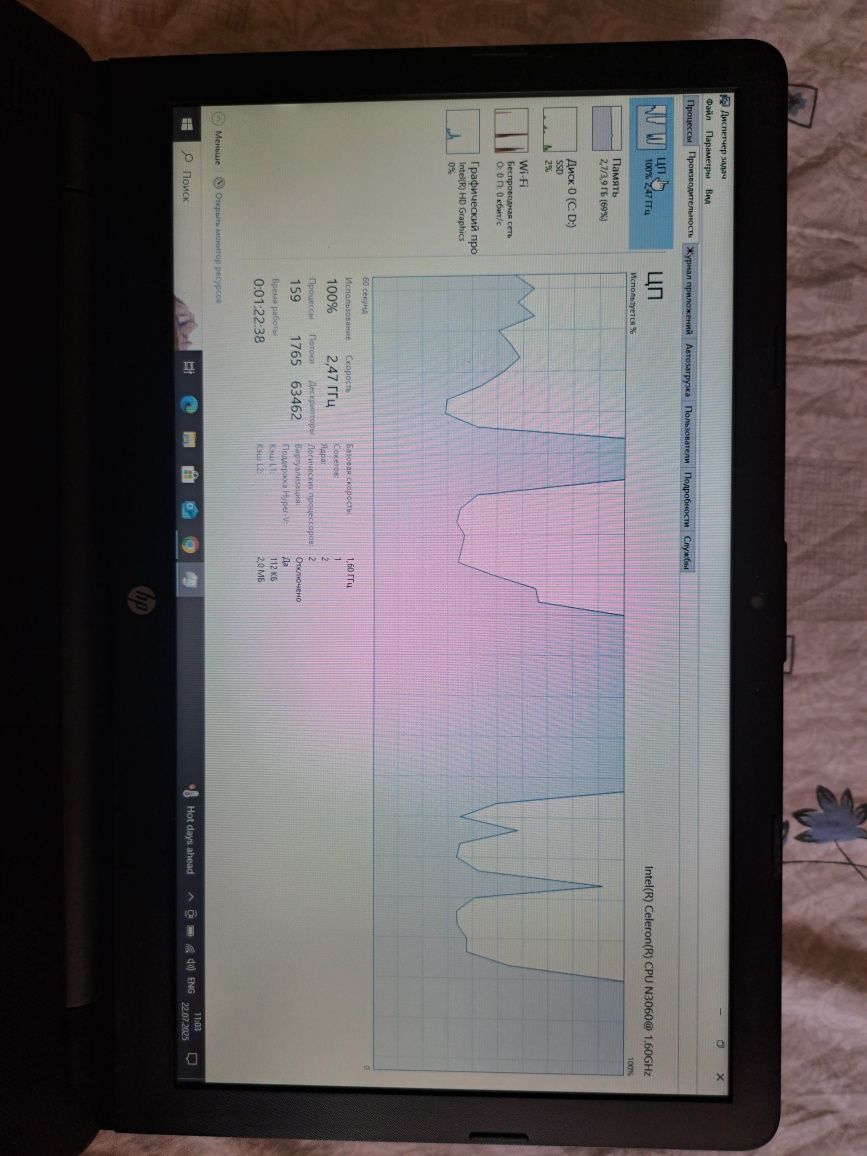Hp noutbok 4/512 ssd