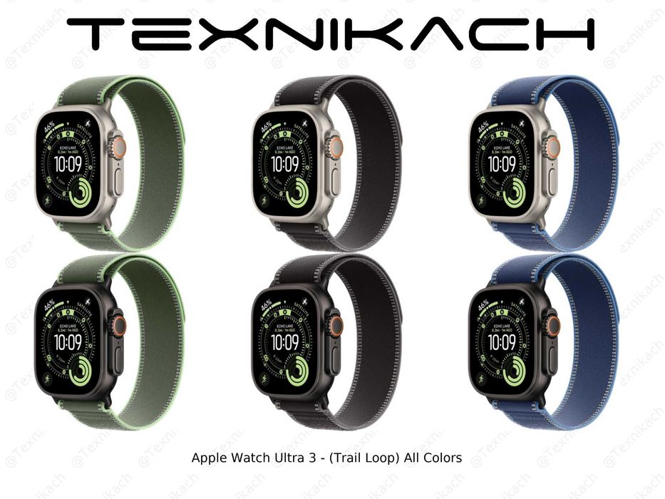 Новый • Apple Watch Ultra 3 - Black (Trail Loop)  • Доставка