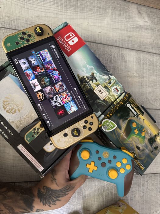 Nintendo Switch Zelda Edition + игри ,Nintendo switch lite