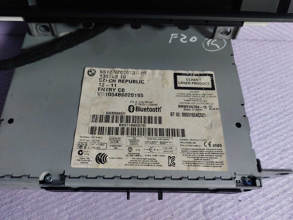 Radio CD Professional cu display BMW F20 F21 Cod 9281913 xy