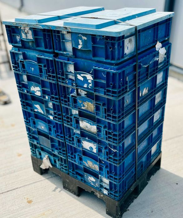 Cutii de depozitare din plastic 60x40x15 (industriale) - palet inclus