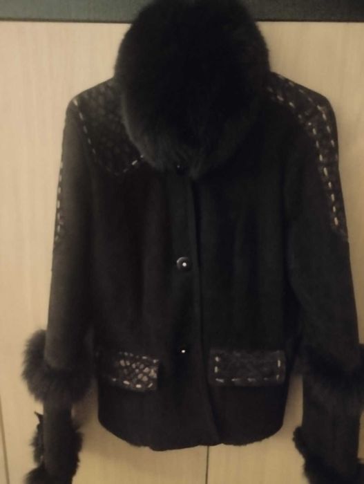 Дамско Кожено Кожуче, Овча Кожа с Лисица