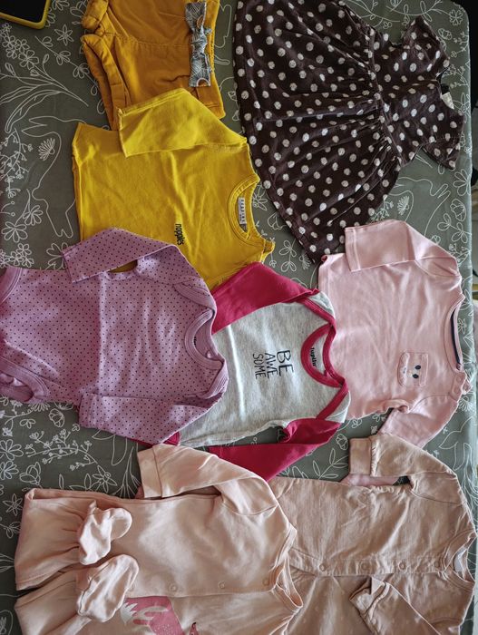 Рокли пижами боди кожух бебе момиче от 68см до 92 см. Zara,Obaibi др.