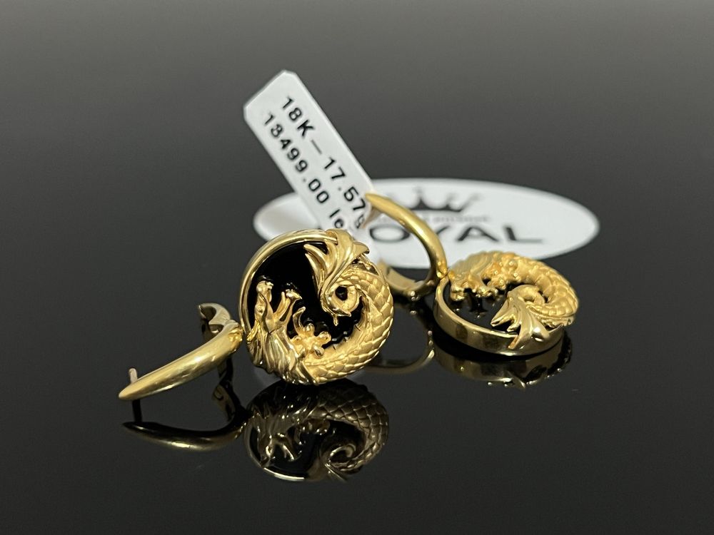 Bijuteria Royal CB : Cercei dama aur 18K 750% 17,57 grame