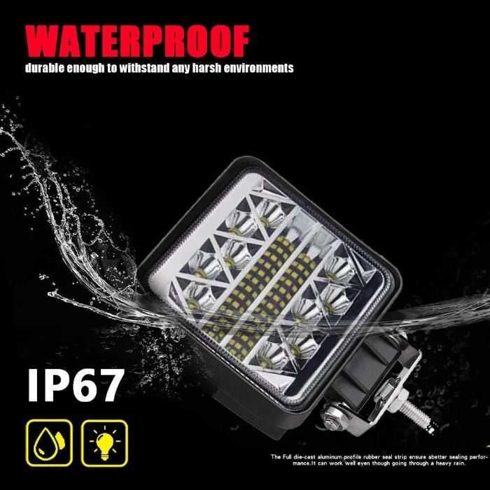 108W LED ЛЕД Диоден Фар Работна Лампа Прожектор Задна Светлина